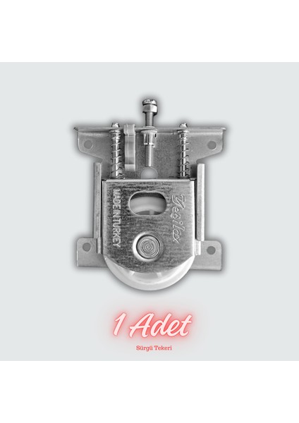 Pkm 80 Sürgülü Dolap Kapağı Tekeri - 1 Adet Gardrop Mekanizması Alt Üst Ray Tekeri 80 kg Taşıma Kapasiteli indirimleri