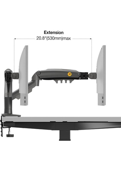North Bayou Nb F80 17-30 " LCD / LED Monitör Tutucu Kol Vesa Monitör Standı 2-9 kg Yeni Model indirimleri