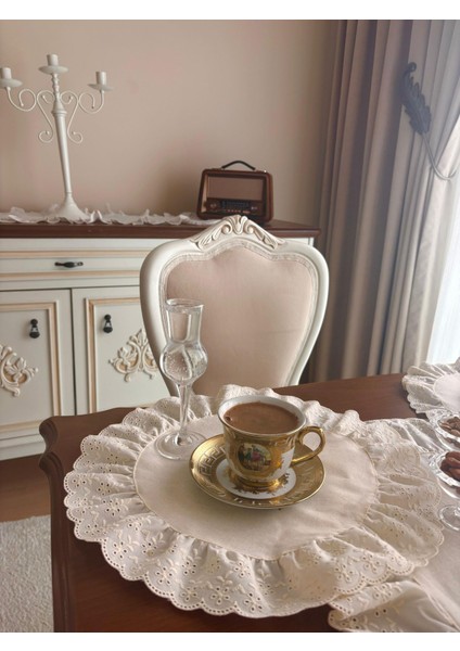 Nurgita Home Nurgitahome %100 Pamuk Ham Keten Fisto Fırfırlı Supla 1 Adet (40X40) fiyatları