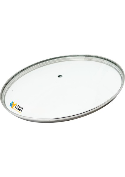 Tencere Sahan Tava Cam Kapağı Kapak 20 cm Tutma Tepesiz
