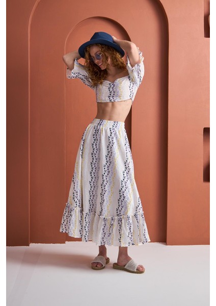 Çiçekli Brode Romantik Takım - Eclisse