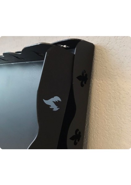 Metal Şömine Soba Altlığı | Siyah Ateş Desenli (80X100CM) fırsatları