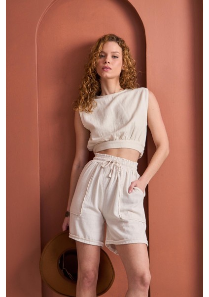 Bluz Noa - Özgür Ruhlara Özel Crop Ekru fiyatları