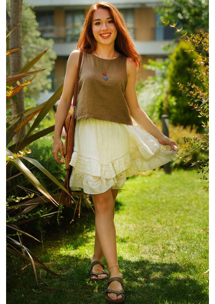 Sessiz Dalga – Gofre Kısa Etek