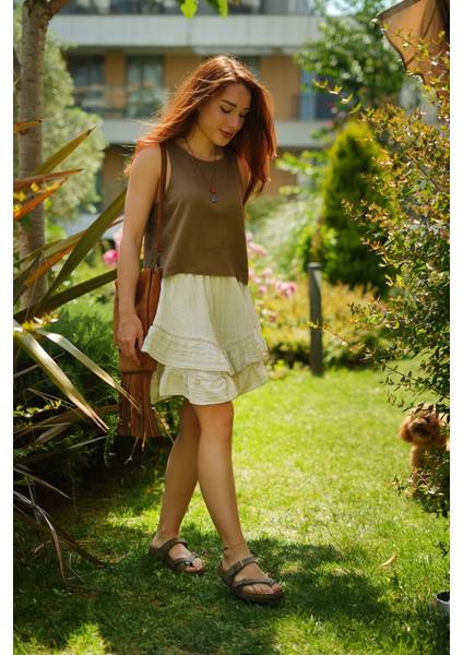 Sessiz Dalga – Gofre Kısa Etek modelleri