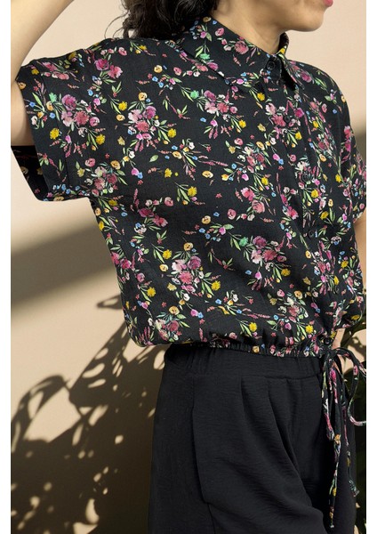 Desenli Kısa Kollu Gömlek fırsatları