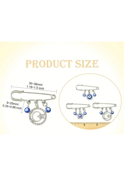 1 Adet Demir Nazar Boncuğu Kilit Pim Mavi Reçine Süs Benzersiz indirimleri