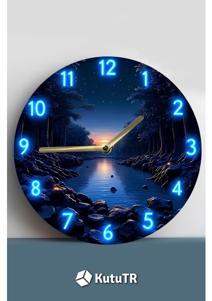 Doğa Manzaralı Mdf Duvar Saati – 33X33 cm SDW365 fiyatları