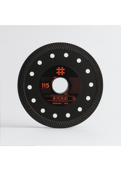 Dekton Testere Mermer Granit Fayans Seramik Kesme Testeresi 115 mm Elmas Kesim Kesici Diski Siyah
