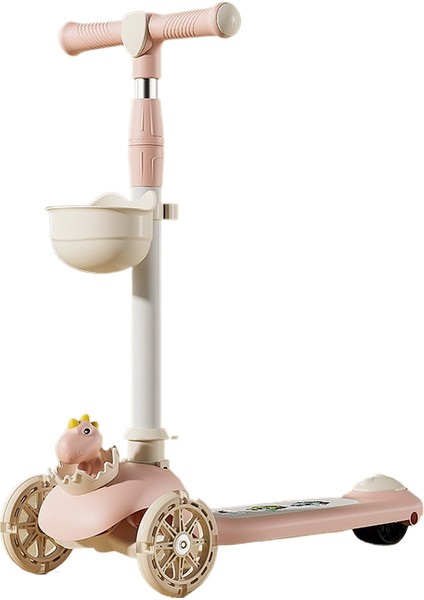 Scooter Çocuk Erkek ve Kız Bebek Scooter Scooter Oturabilir ve Pedal Üçü Bir Arada Yo-Yo Sürebilir (Yurt Dışından)