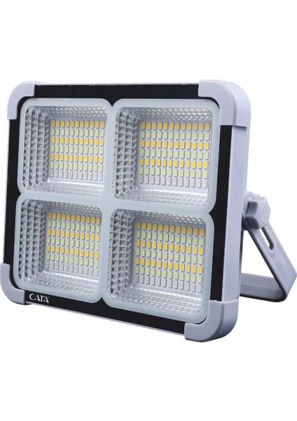 CT-4698 Taşınabilir Solar Projektör IP65 Güneş Enerjili 3 Renk Modu Dimmerli ve Şarjlı LED Işık