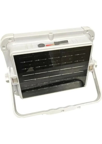 CT-4698 Taşınabilir Solar Projektör IP65 Güneş Enerjili 3 Renk Modu Dimmerli ve Şarjlı LED Işık