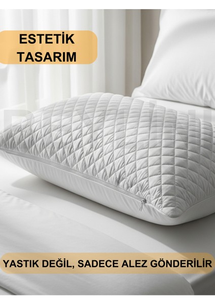 2'li Yastık Alezi Sıvı Geçirmez Kapitone Fermuarlı Yıkanabilir Antialerjik Yastık Koruyucu Kılıf 50X70 cm modelleri
