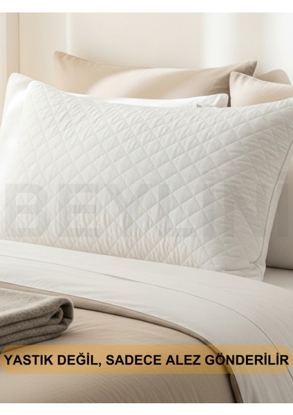 2'li Yastık Alezi Sıvı Geçirmez Kapitone Fermuarlı Yıkanabilir Antialerjik Yastık Koruyucu Kılıf 50X70 cm fırsatları