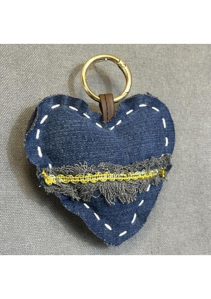 5077 El Yapımı Kalp Model Püskül Şerit Anahtarlık fiyatları