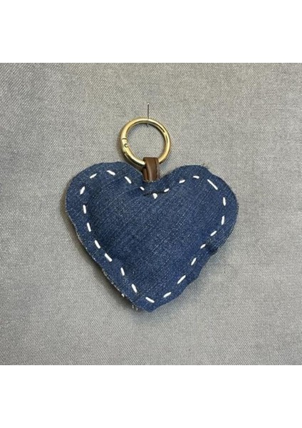 7116 El Yapımı Kalp Model Dantel ve Püskül Şerit Anahtarlık modelleri