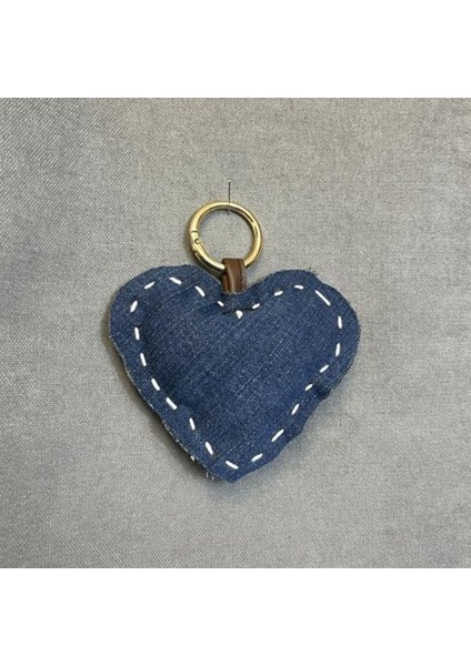 3242 El Yapımı Kalp Model Dantel Şerit ve Gül Motif Anahtarlık fiyatları