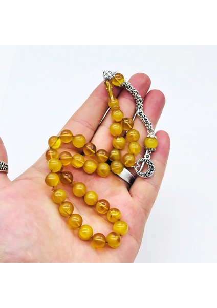 Hareli Misket Kesim Sıkma Ateş Kehribar Tesbih modelleri