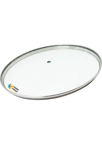 Tencere Sahan Tava Cam Kapağı Kapak 26 cm Tutma Tepesiz