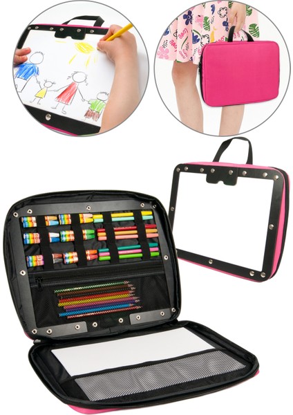 Sanat ve Tasarım Temalı Eğitici Çocuk Çizim Çantası – Hafif, Taşınabilir, Zeka ve Yaratıcılığı Geliştiren, Çok Kişilik Oyunlara Uygun