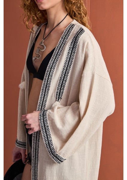 Kimono Kleopatra- Keten Şıklığı ve Zerafeti fırsatları