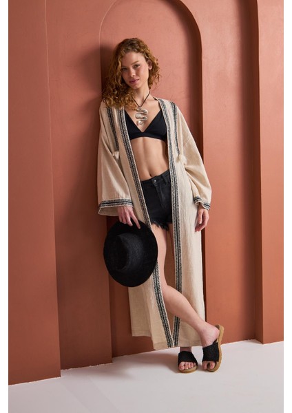 Kimono Kleopatra- Keten Şıklığı ve Zerafeti indirimleri