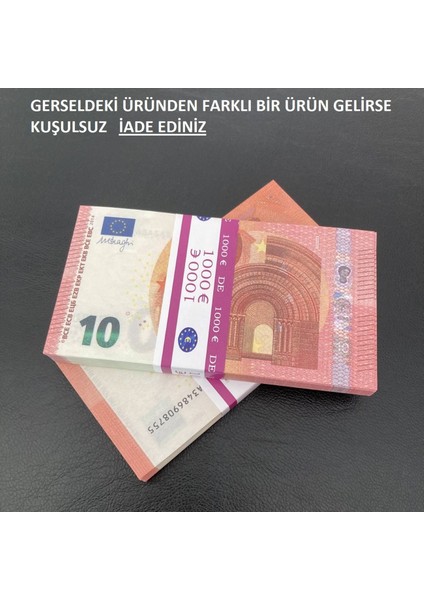 100 adet 10 euro geçersiz eğlence oyun şaka