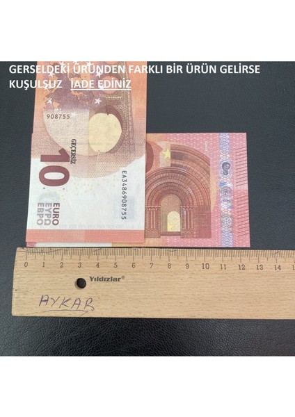 100 adet 10 euro geçersiz eğlence oyun şaka fırsatları