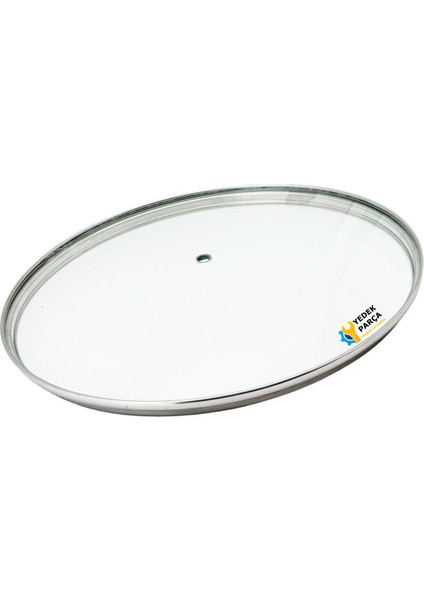 Tencere Sahan Tava Cam Kapağı Kapak 18 cm Tutma Tepesiz