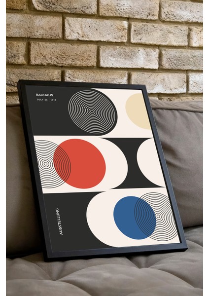 Bauhaus Serisi 103, Minimal Poster, Siyah Çerçeveli Poster fiyatları