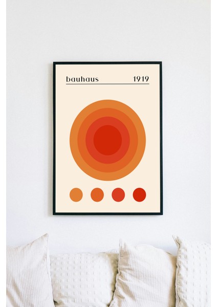 Bauhaus Serisi 097, Şık Poster, Siyah Çerçeveli Poster
