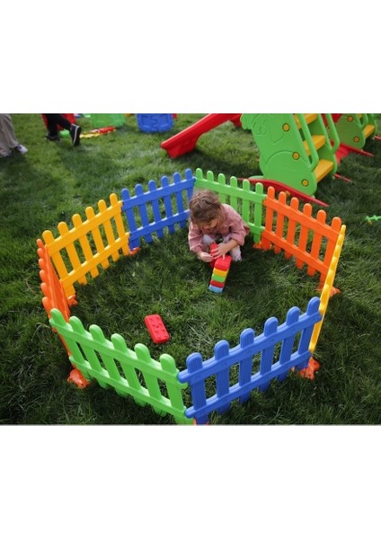 Çocuk Oyun Çiti 8 Parça | 2+ Yaş | Renkli Oyun Alanı | Top Havuzu Olarak Kullanılabilir fırsatları