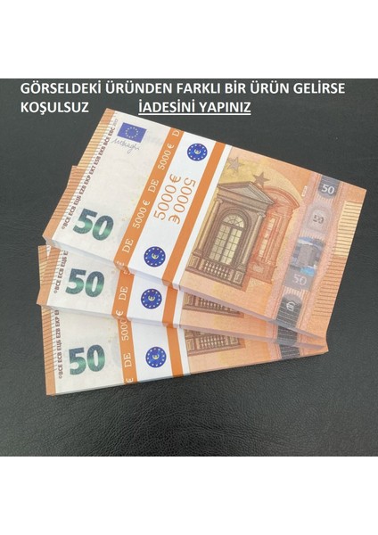 300 adet 50 euro geçersiz eğlence oyun şaka