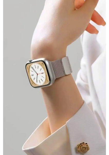 Apple Watch Seri 2/3/4/5/6/7/8/9/se 38MM-40MM-41MM Uyumlu Milano Hasır Metal Kordon fiyatları