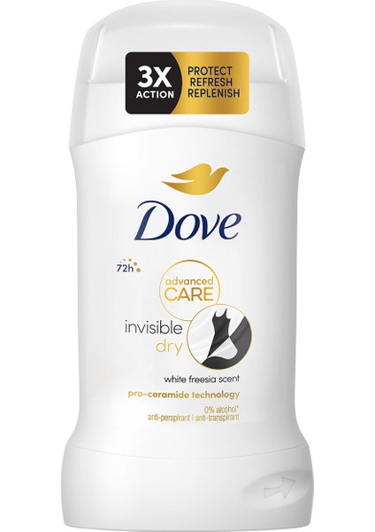 Kadın Stick Deodorant Invisible Dry Advanced Care 72 Saat 50 ml fiyatları