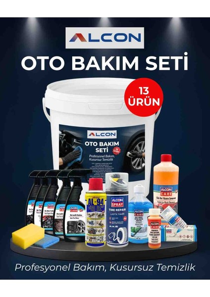 13 Parça Oto Bakım Seti
