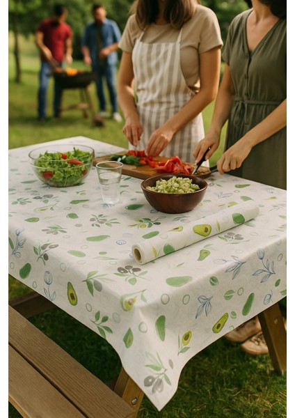 Tek Kullanımlık Masa Örtüsü - Tek Kullanımlık Kağıtlı Masa Örtüsü- Kullan At Masa Örtüsü- Piknik Örtüsü - 24 Metre- 16 Yaprak 100X150 cm