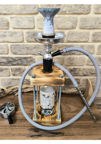 Ahşap Tasarım Özel Nargile Seti Ince Yuvarlak Modeli modelleri