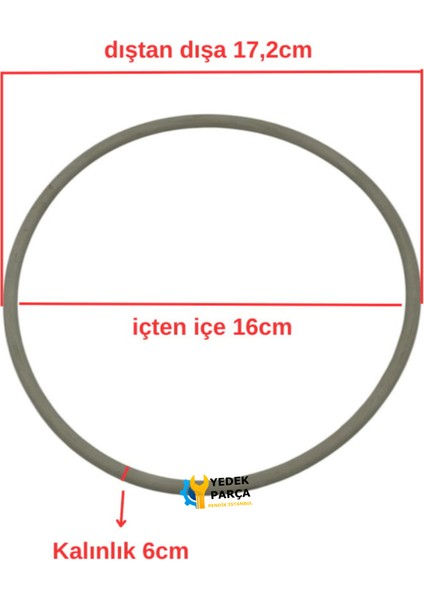 Düdüklü Tencere Lastik Gizli Conta Yuvarlak 16 cm Beyaz fiyatları