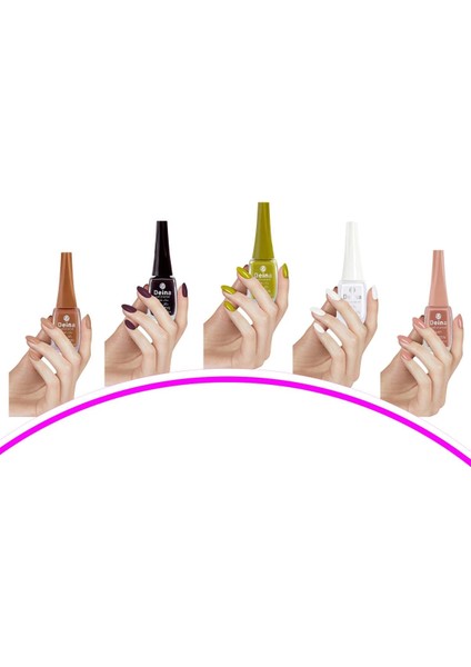 5 Adet Keratinli Besleyici Oje 14 ml Set9