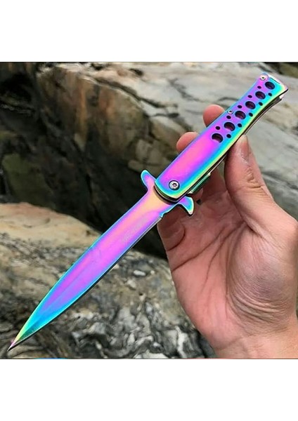 Kişiye Özel Isimli Columbia 1111-GK 23 cm Isim Baskılı Columbia Tac Force Ti-Lite Gökkuşağı Çakı fırsatları