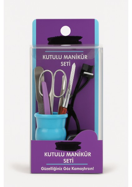 Manikür Pedikür Seti ; Kirpik Kıvırıcı, Tırnak Makası,kaş Tarağı,kalem Traş,cımbız,tırnak Törpüsü