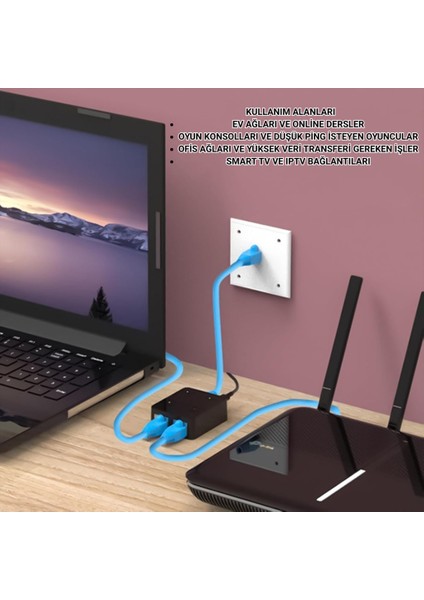1000 Mbps Ethernet Çoğaltıcı | Tak ve Çalıştır Ağ Bölücü Adaptör, 1gbps Ethernet Çoğaltıcı Splitter fırsatları