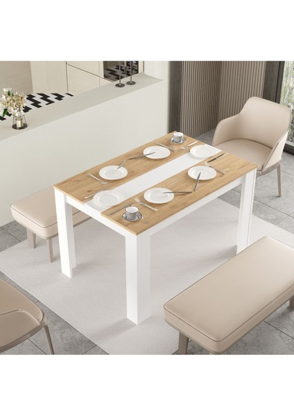 Future Yemek Masası 120X80 Sepet-Beyaz FR21-SW fırsatları