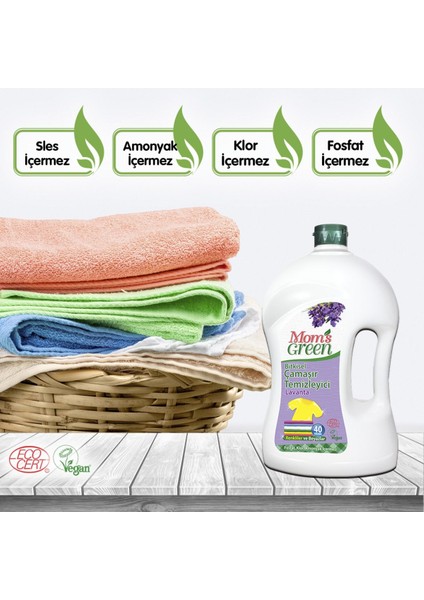 2'li Set Organik Bebek Çamaşır Deterjanı-Mom's Green Çamaşır Deterjanı Lavanta (1500 ml x 2 Adet) modelleri