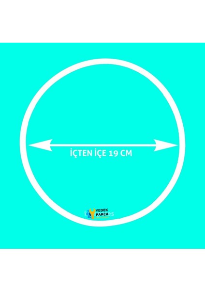 Taç Uyumlu Düdüklü Tencere Kapak Contası 19 cm Beyaz