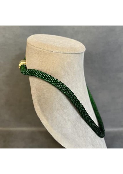1497 El Yapımı Kum Boncuk Kolye / 22 cm modelleri