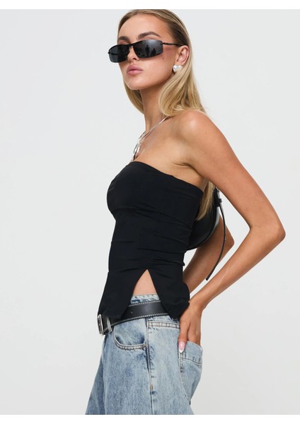 Strutter Strapless - Slim Fit Askısız Crop Bluz modelleri