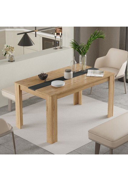 Future Yemek Masası 140X80 Sepet-Beyaz FR22-SA