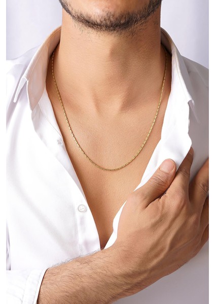 14 Ayar Altın Iritsel Erkek Kolye modelleri